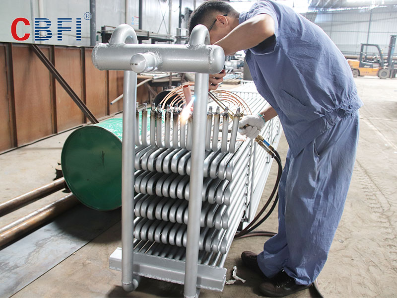 CBFI BBI1000 100 ton block ice machine condenser welding