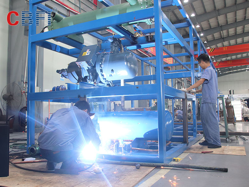CBFI ABI200 20 ton block ice machine welding