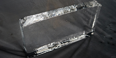 Pure Block Ice Sample